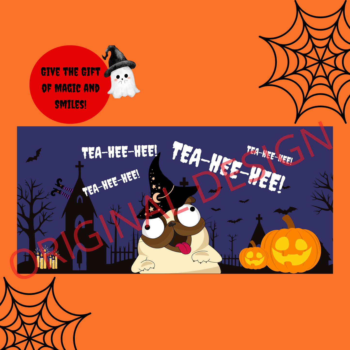 Funny Dog Magic Mug 🎃 | "Tea Hee Hee" Heat Reveal Coffee Cup