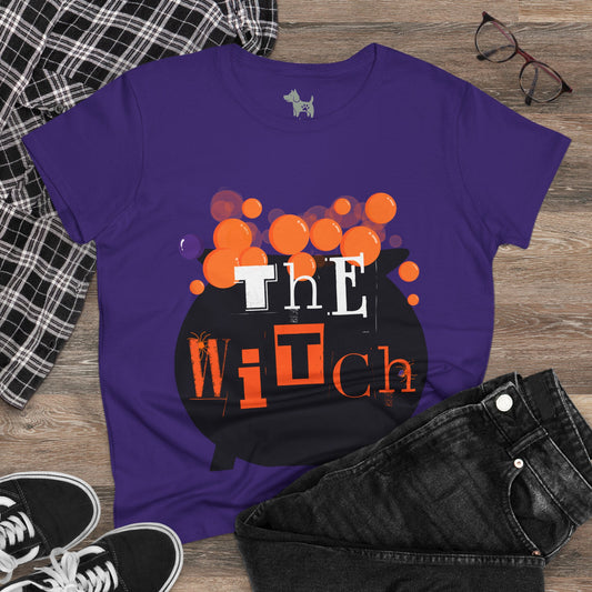 The Witch" Purple Matching Halloween Shirt 💜 Owner Tee for Pet Costume Set