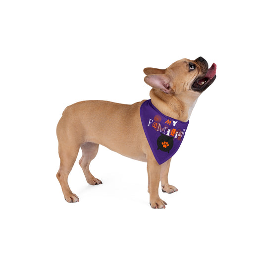 "My Familiar" Matching Pet Bandana 👻 Purple Halloween Costume Accessory